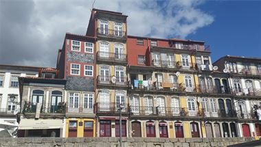 Häuserfassade in Porto