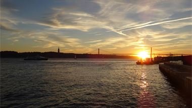 Sonnenuntergang in Lissabon