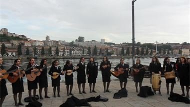 Studentengruppe in Porto