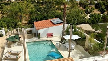 Blick von der Dachterrasse der Unterkunft in Praia da Luz