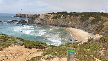Blick auf den Strand von Amália